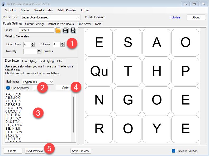 How to use Puzzle Maker Pro Letter Dice BookPublisherTools FAQ